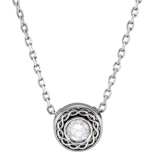 Bezel-Set Necklace - Image 3