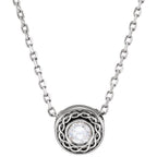 Bezel-Set Necklace - Image 3