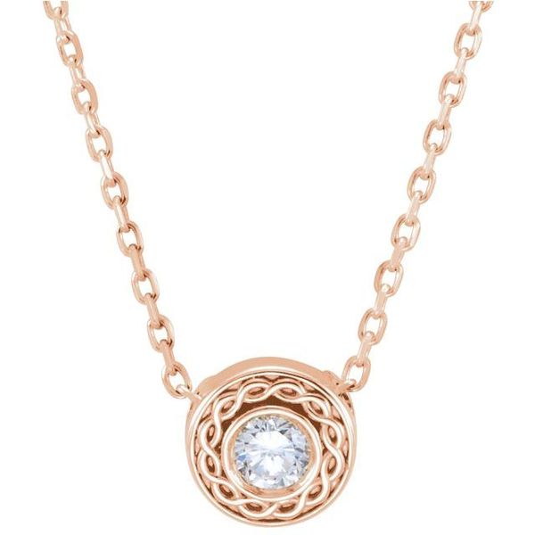 Bezel-Set Necklace