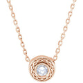Bezel-Set Necklace
