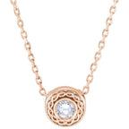 Bezel-Set Necklace