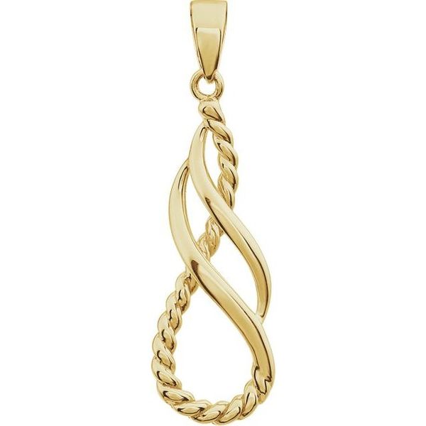 Rope Teardrop Pendant