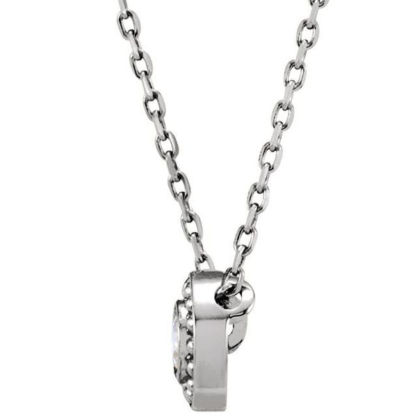 Beaded Bezel-Set Necklace - Image 2