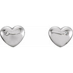 Puffed Heart Earrings - Image 2