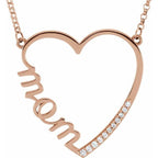 "Mom" Heart Necklace