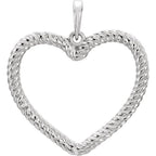 Heart Rope Pendant