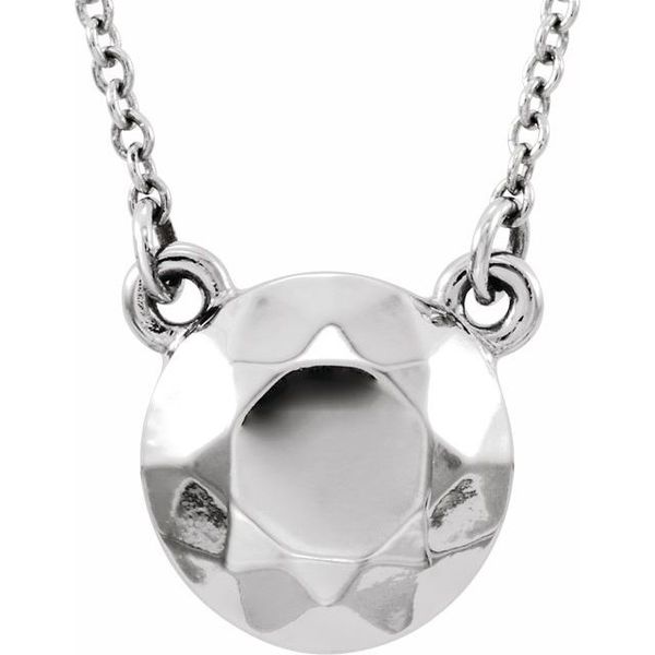 Faceted Circle Necklace