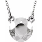 Faceted Circle Necklace