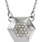 Geometric Cluster Necklace