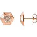 Geometric Cluster Earrings