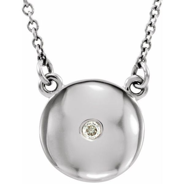 Domed Circle Necklace