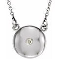 Domed Circle Necklace