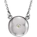 Domed Circle Necklace