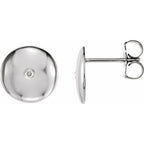 Domed Circle Earrings