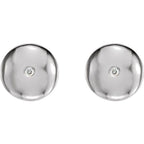Domed Circle Earrings - Image 2