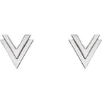 Double V Earrings - Image 2