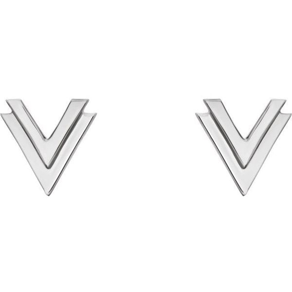 Double V Earrings - Image 2
