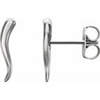 Italian Horn Earrings