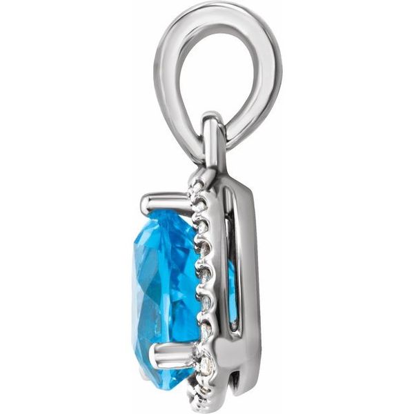 Trillion Halo-Style Pendant - Image 2