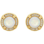 Bezel-Set Halo-Style Earrings - Image 2