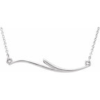 Curvilinear Bar Necklace