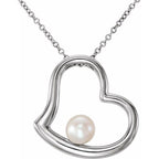Pearl Heart Necklace