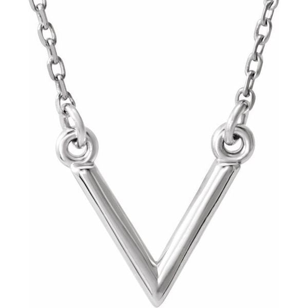 Geometric V Necklace
