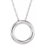Circle Necklace or Slide Pendant