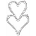 Double Heart Slide Pendant