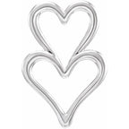 Double Heart Slide Pendant