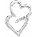 Double Heart Slide Pendant