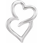 Double Heart Slide Pendant