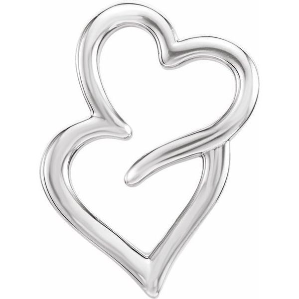Double Heart Slide Pendant