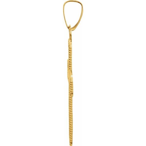 Milgrain Cross Pendant - Image 2