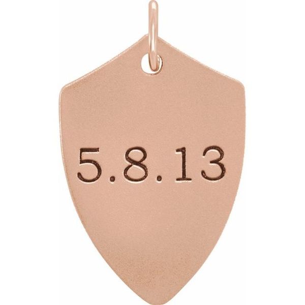 Engravable Shield Pendant - Image 3