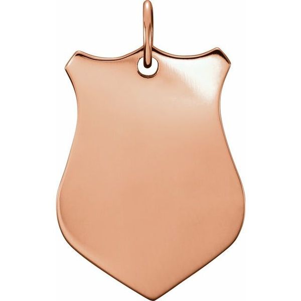 Engravable Shield Pendant