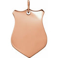 Engravable Shield Pendant