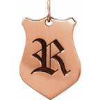 Engravable Shield Pendant - Image 3