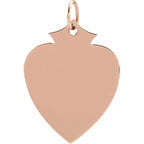 Engravable Shield Pendant