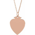 Engravable Shield Necklace