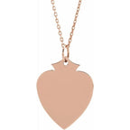 Engravable Shield Necklace