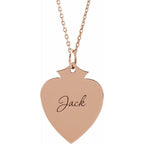 Engravable Shield Necklace - Image 3