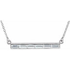 Baguette Bar Necklace