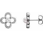 Pearl Clover Earrings