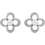 Pearl Clover Earrings - Image 2