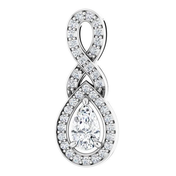 Accented Halo-Style Pendant
