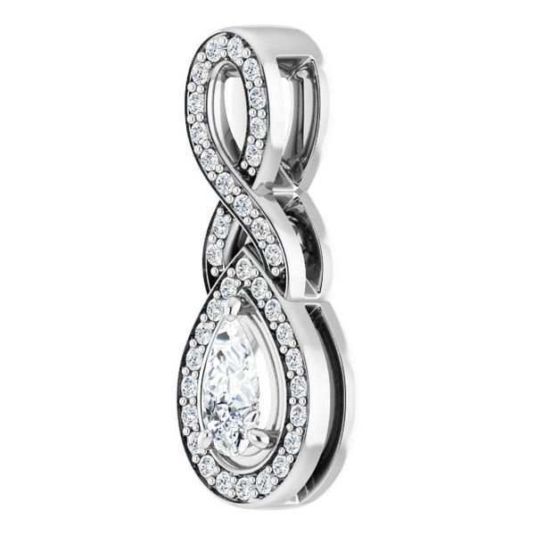 Accented Halo-Style Pendant - Image 2