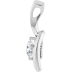 Solitaire Freeform Pendant - Image 3