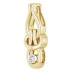 Solitaire Freeform Pendant - Image 2