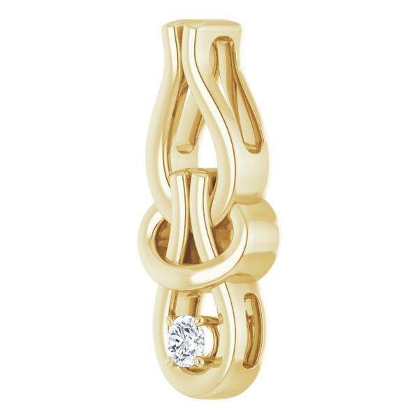 Solitaire Freeform Pendant - Image 2